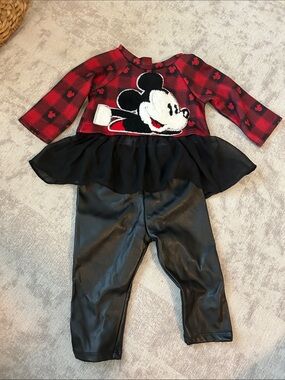 Disney Mickey Mouse pippa & Julie shirt and pants set size 12 months